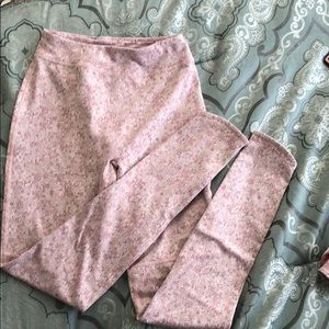 Gymshark Textured Fleur Marl Pink Leggings